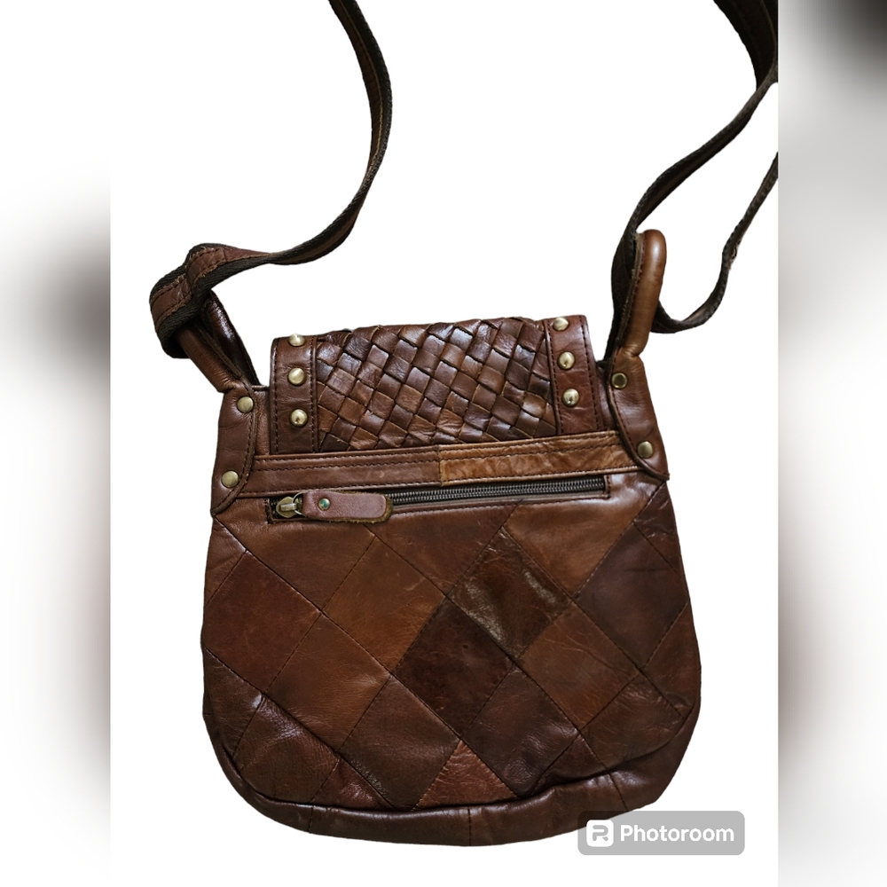 LOVE STITCH LEATHER WOVEN BAG ... - Picture 5 of 9